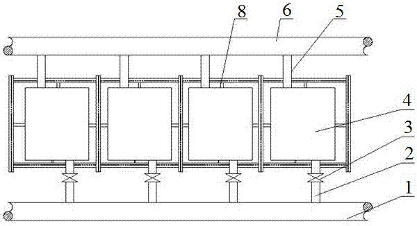 用于防止铅雨冷凝器底部钢梁变形的隔热装置的制作方法