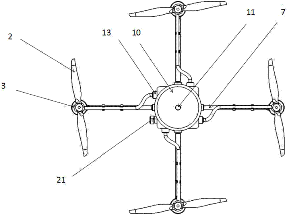 一种浮体抛离式两栖四旋翼无人机的制作方法与工艺