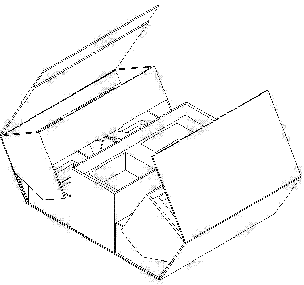 一種可展開式雙層包裝盒的制作方法與工藝