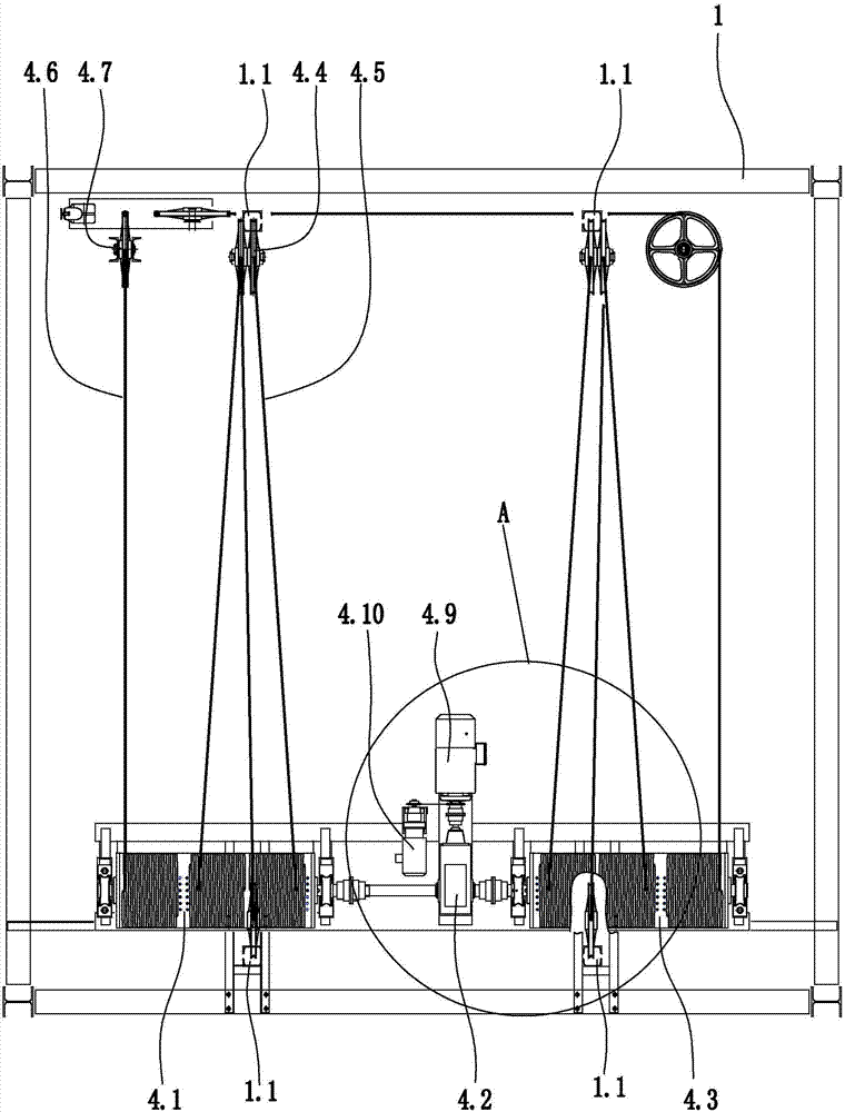 梳齿式垂直升降塔库的升降搬运装置的制作方法