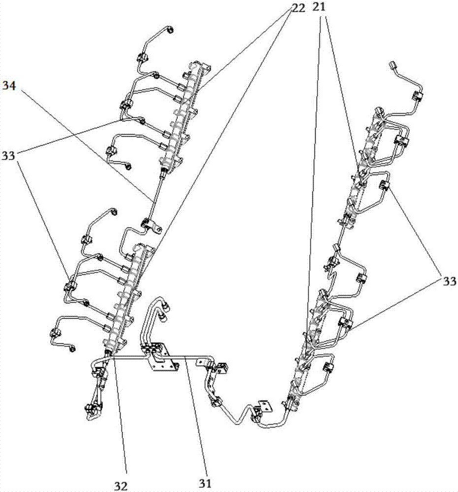 一種V型發(fā)動(dòng)機(jī)燃油系統(tǒng)的制作方法與工藝