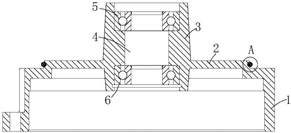 一種發(fā)電機(jī)殼體的轉(zhuǎn)動(dòng)軸支撐密封裝置的制作方法