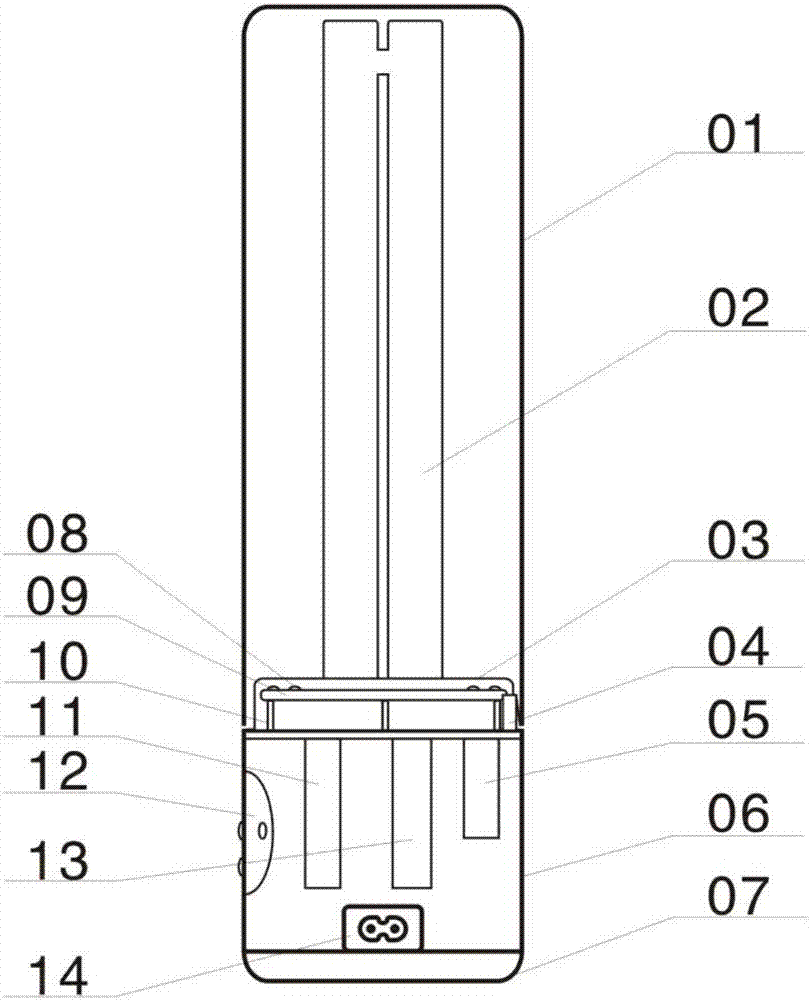 消毒照明兩用臺(tái)燈的制作方法與工藝