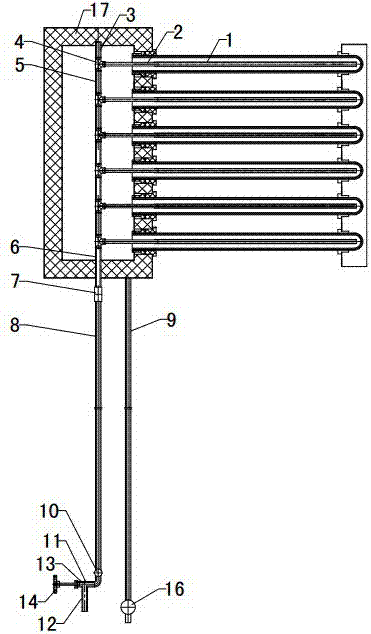 一種太陽能集熱器排垢及排空裝置的制作方法