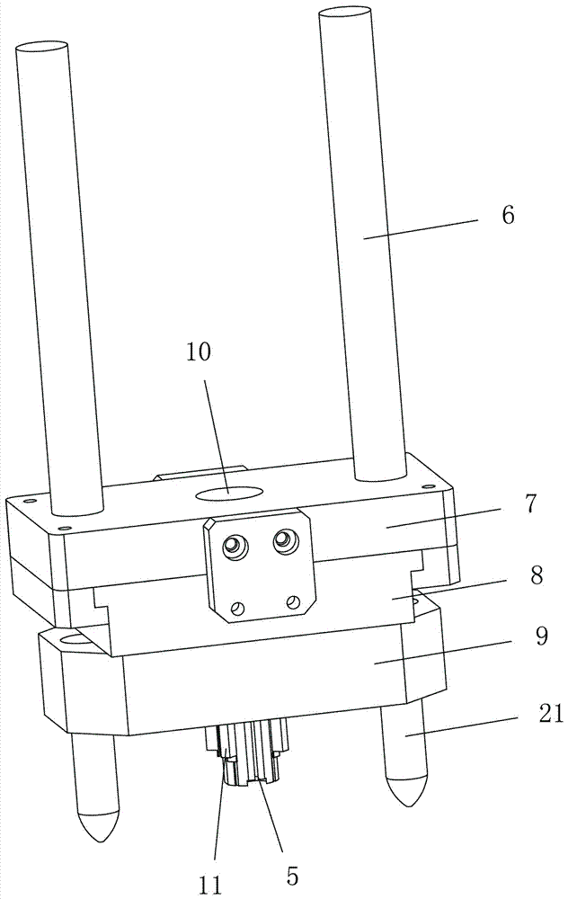 一種自動(dòng)鉚蓋機(jī)的鉚壓機(jī)構(gòu)的制作方法與工藝