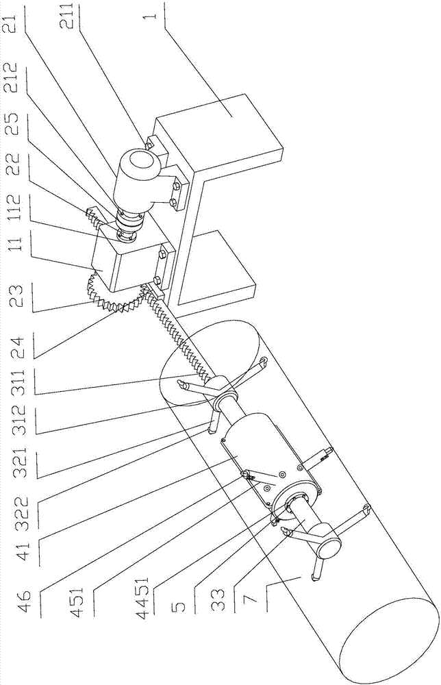 一种短距离管道内壁仿生沟槽表面加工装置的制作方法