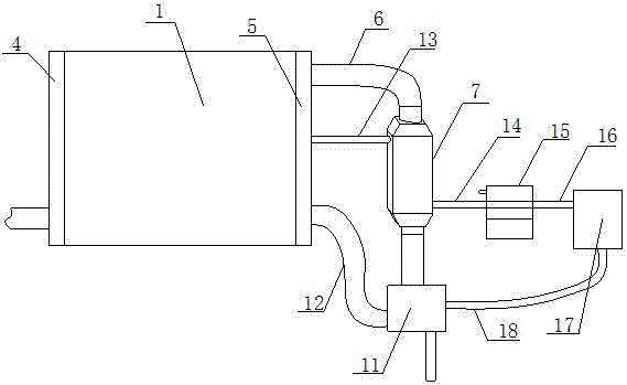 有機(jī)垃圾資源化處理設(shè)備氣體熱循環(huán)自利用系統(tǒng)的制作方法與工藝