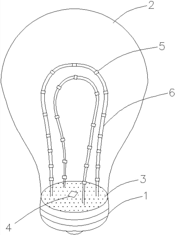 一种全罩大角度发光LED灯泡的制作方法与工艺