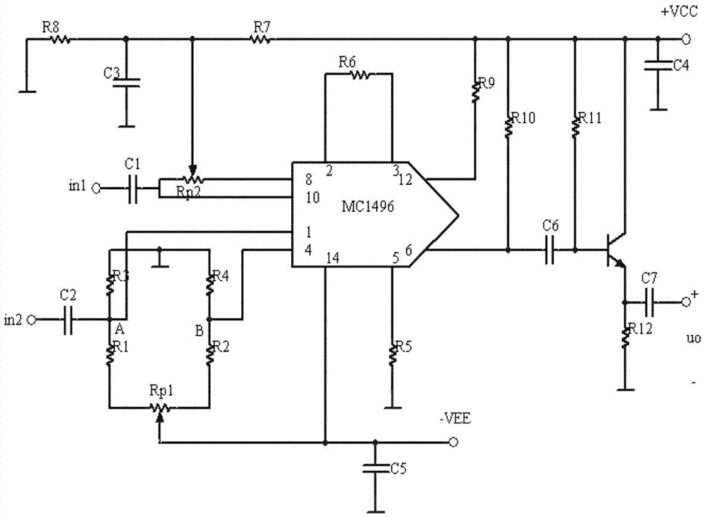 MC1496振幅調(diào)制交直流電壓疊加系數(shù)測(cè)定方法與流程