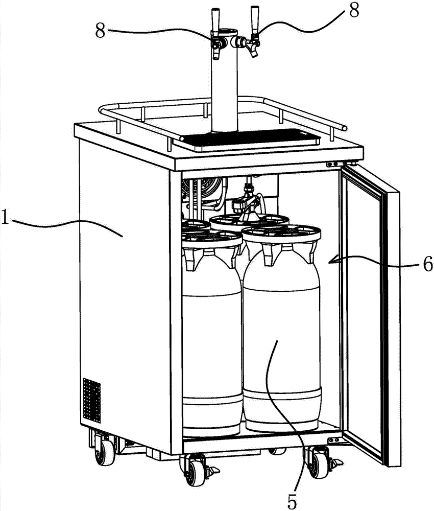 雙冷式扎啤機的制作方法與工藝