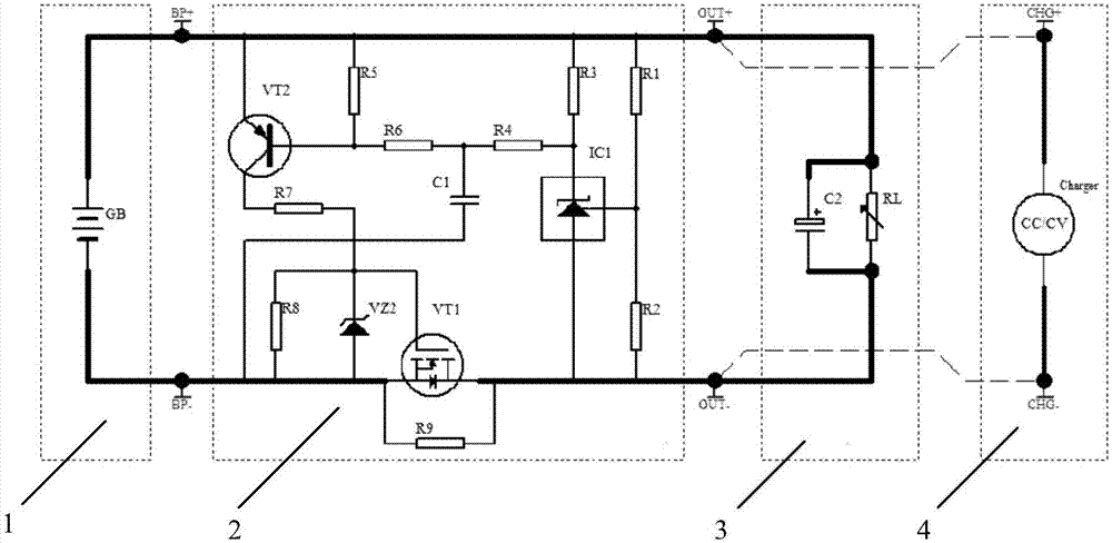 一種用于高密度安裝的電池短路和欠壓保護(hù)電路的制作方法與工藝