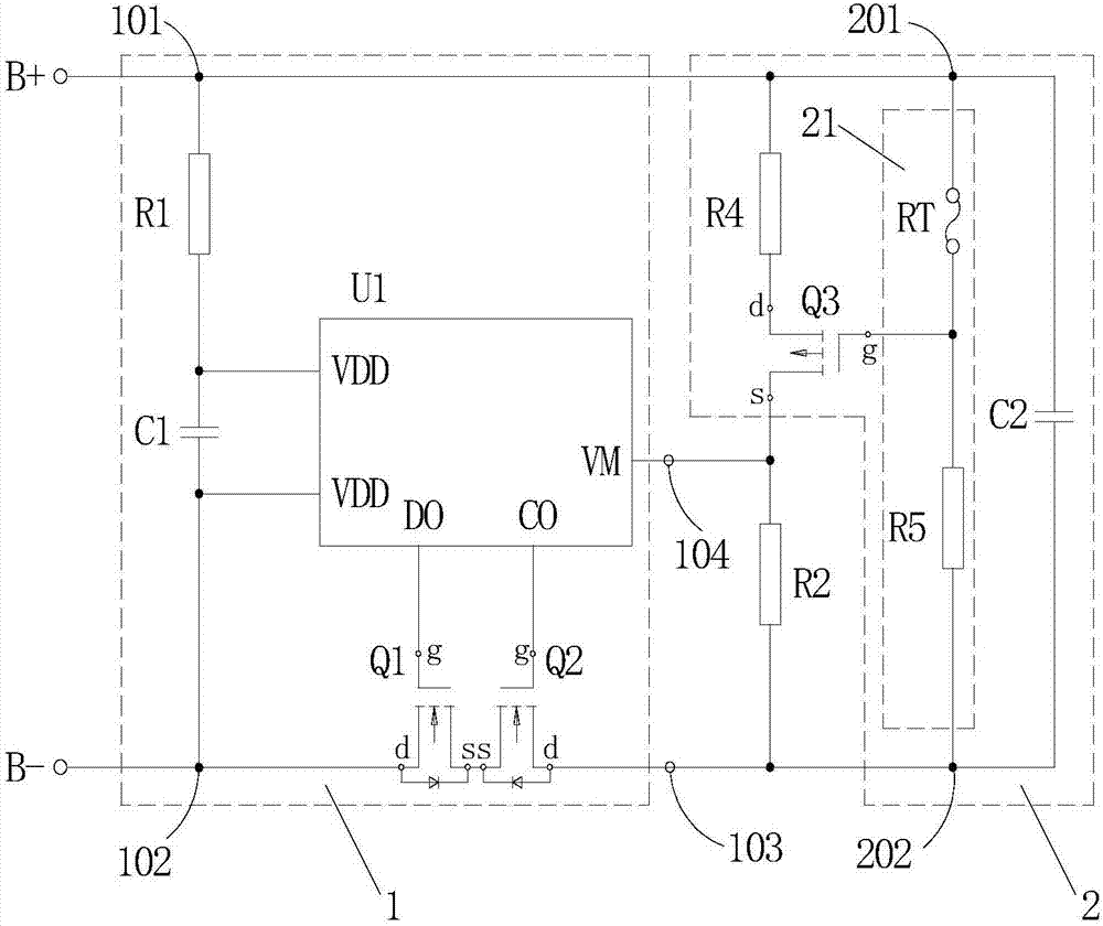 一種電池保護(hù)電路及手機(jī)電池、移動(dòng)終端的制作方法與工藝