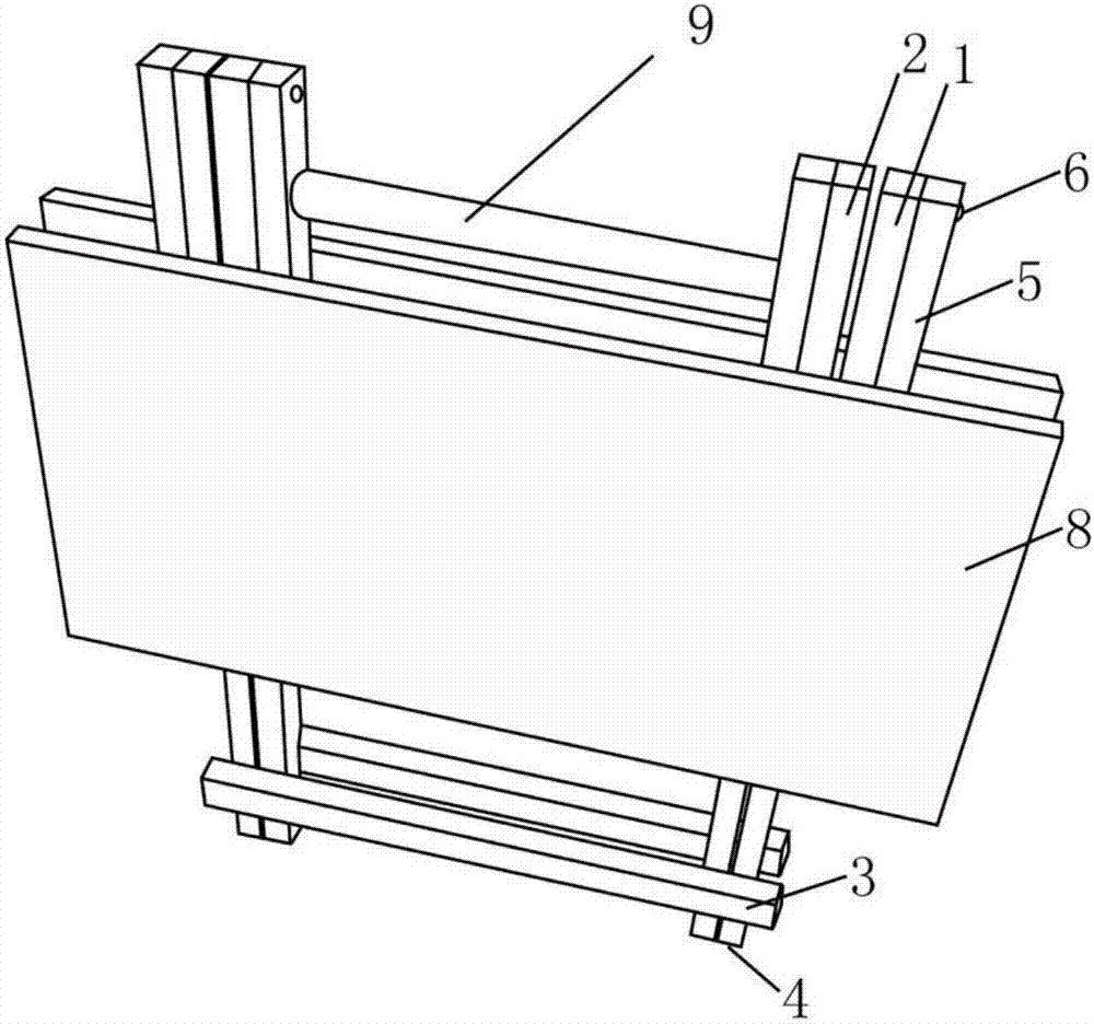 一种对开桌面式折叠桌的制作方法