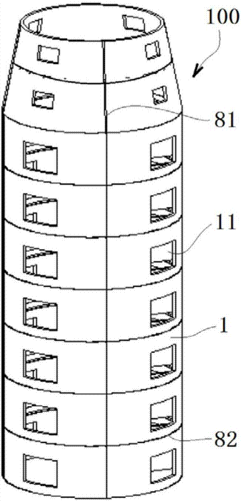 一种拼装筒塔式建筑物及其施工方法与流程