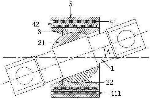 一种提高金属关节轴承偏转能力的方法及产品与流程