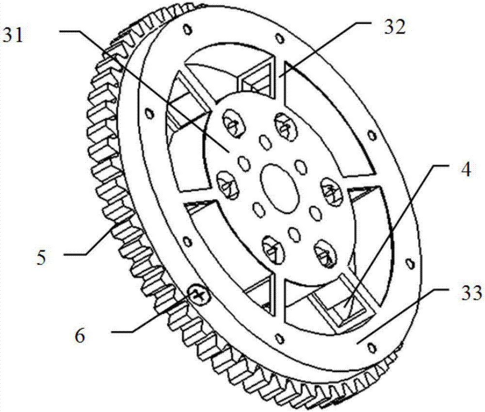 一种流体阻尼自适应调节飞轮及其阻尼调节方法与流程