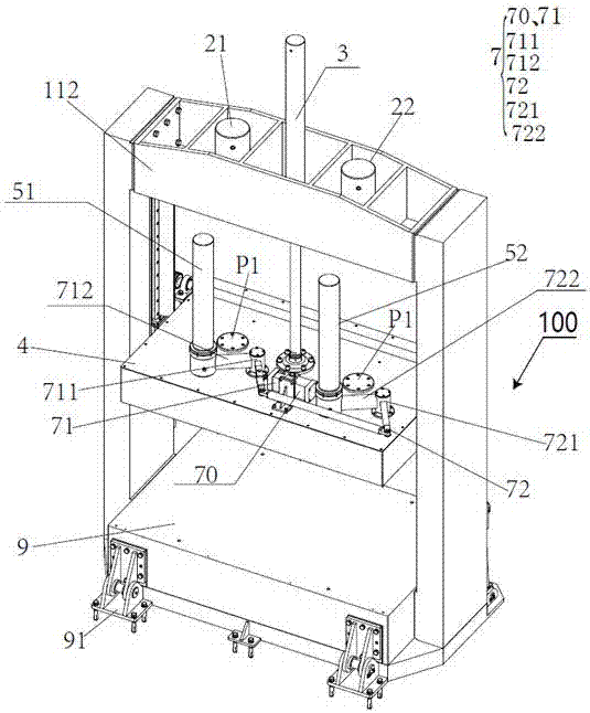 高压注浆成型机的顶紧机构及成型机的制作方法与工艺