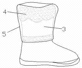 一种儿童雪地靴的制作方法与工艺