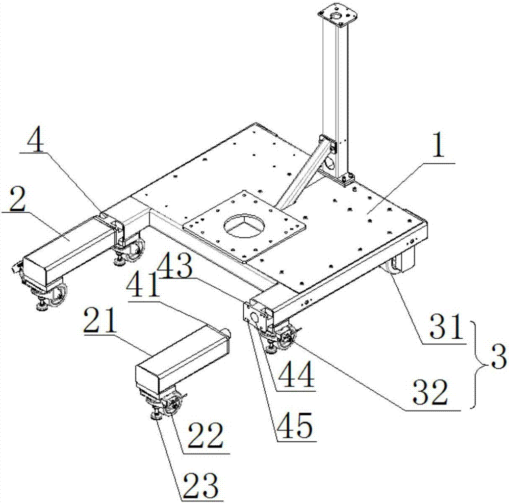 一種具有駐停功能的手術(shù)臺車底座的制作方法與工藝