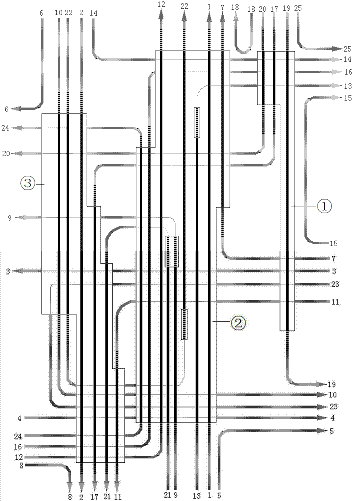 五岔路口三個(gè)橋面立交橋的制作方法與工藝