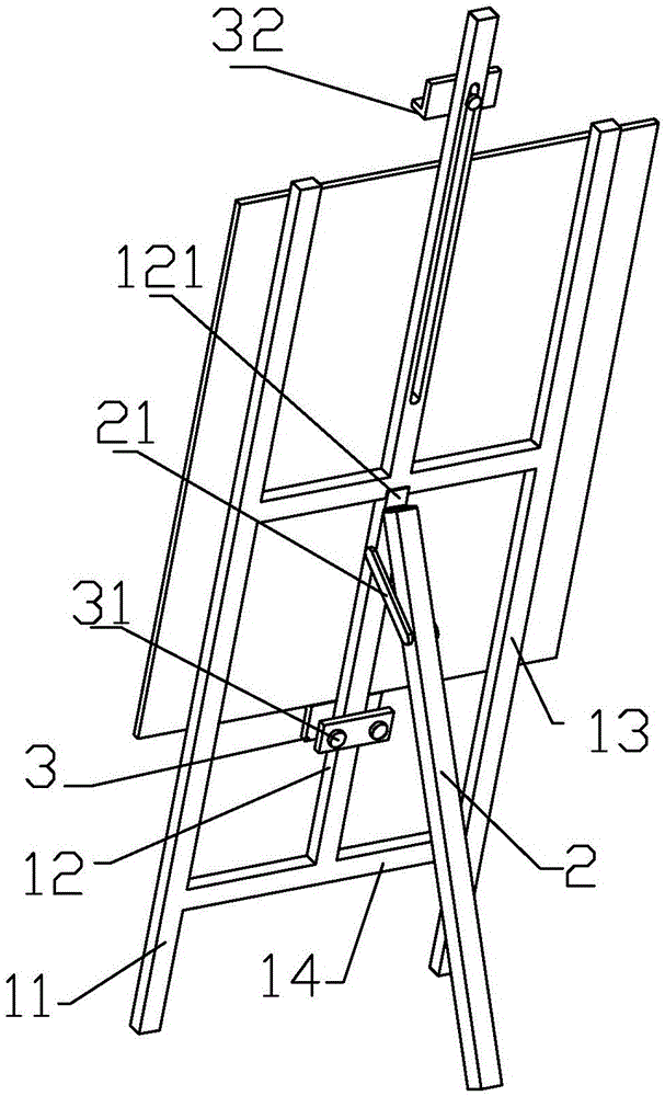 一種可調(diào)節(jié)畫板架的制作方法與工藝