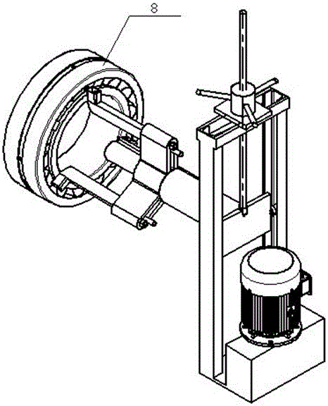 一种密闭式炼胶机转子轴承用拆卸装置的制作方法