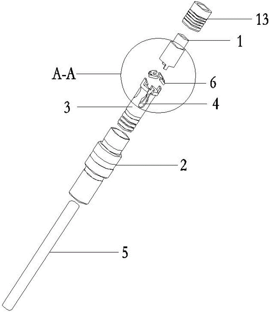 一種牙科手機(jī)車針夾緊裝置的制作方法