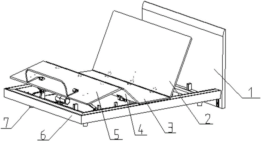 用于智能電動床的聯(lián)動床板結(jié)構(gòu)的制作方法與工藝