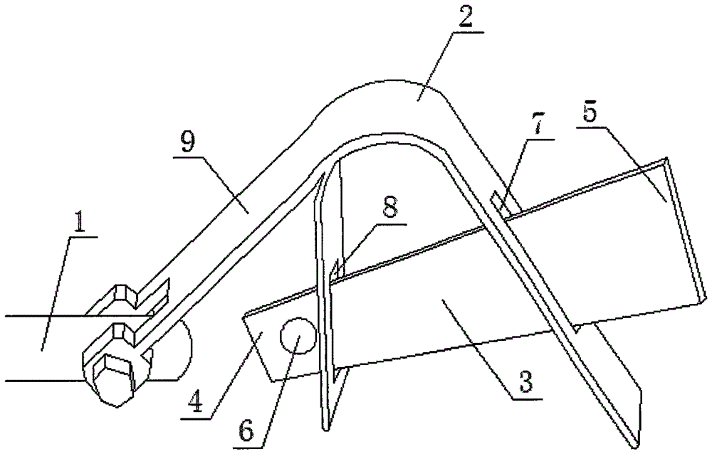皮带运输机托辊悬挂装置的制作方法
