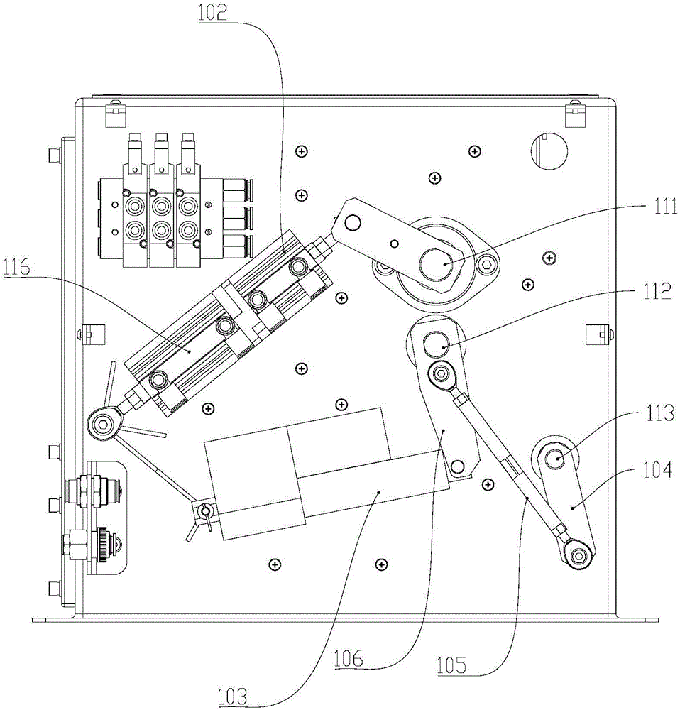 三料門落料裝置的制作方法