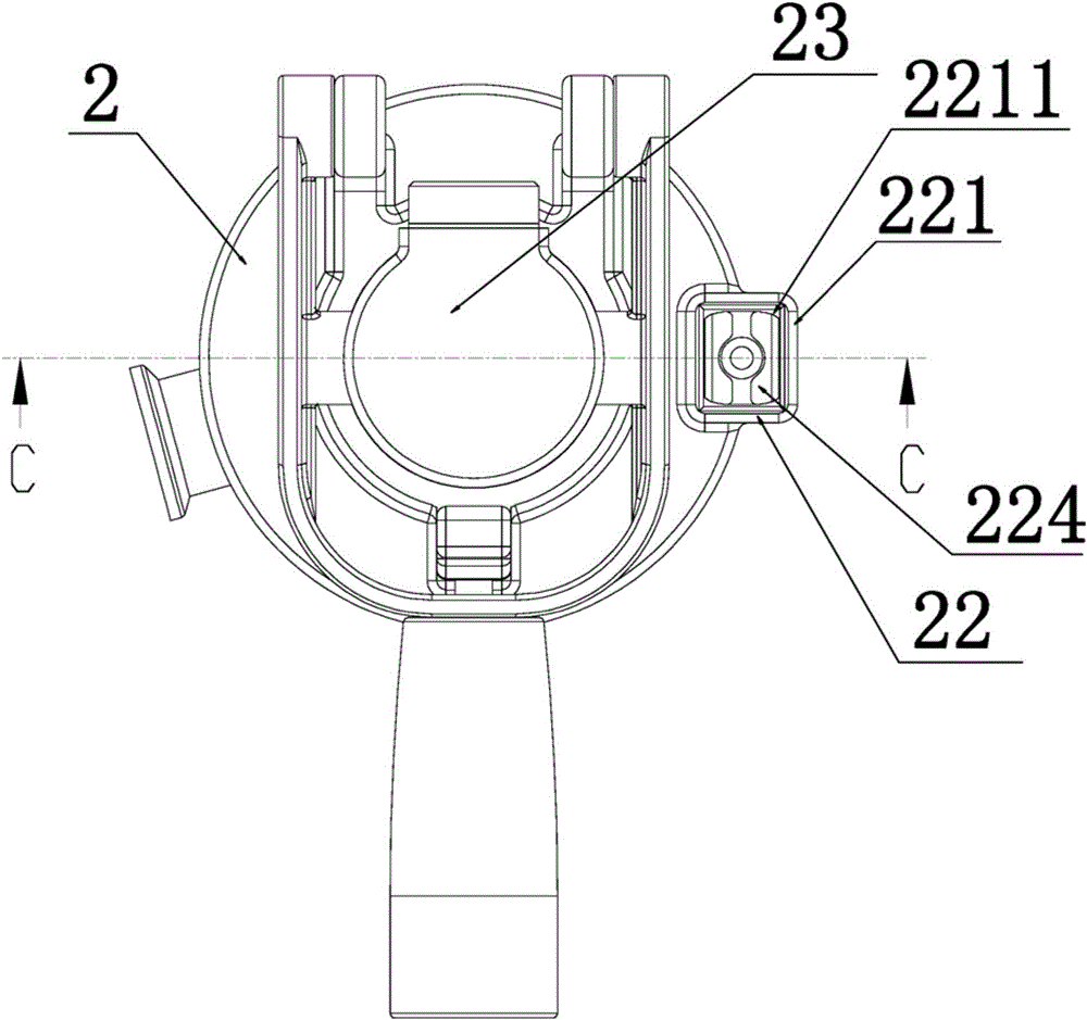 一种分配器可在酒矛座上360度自由旋转的连接结构的制作方法与工艺