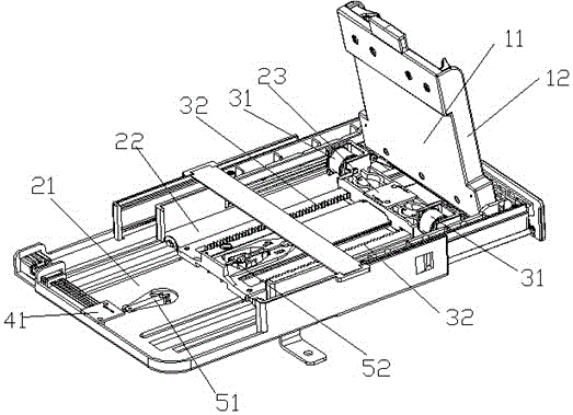 基于汽車(chē)手機(jī)托架上手機(jī)托架總成的手機(jī)托盤(pán)總成的制作方法與工藝