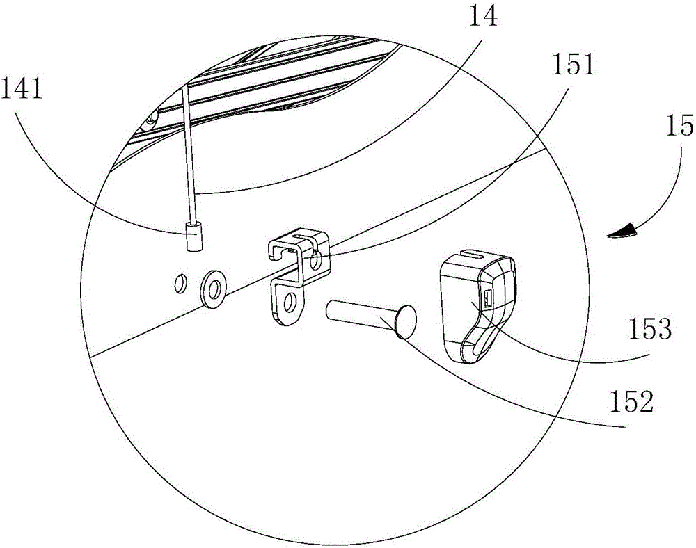 拉绳固定结构及晾衣机的制作方法与工艺