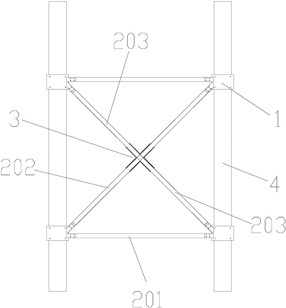 一種鋼結(jié)構(gòu)平臺立柱裝配式支撐架的制作方法與工藝