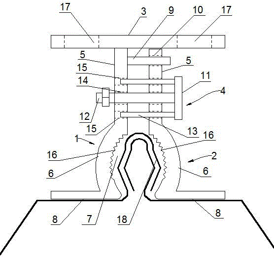 彩钢屋面板的连接夹具的制作方法与工艺