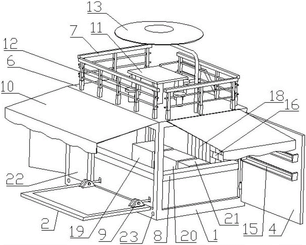 一種新型咖啡小屋的制作方法與工藝