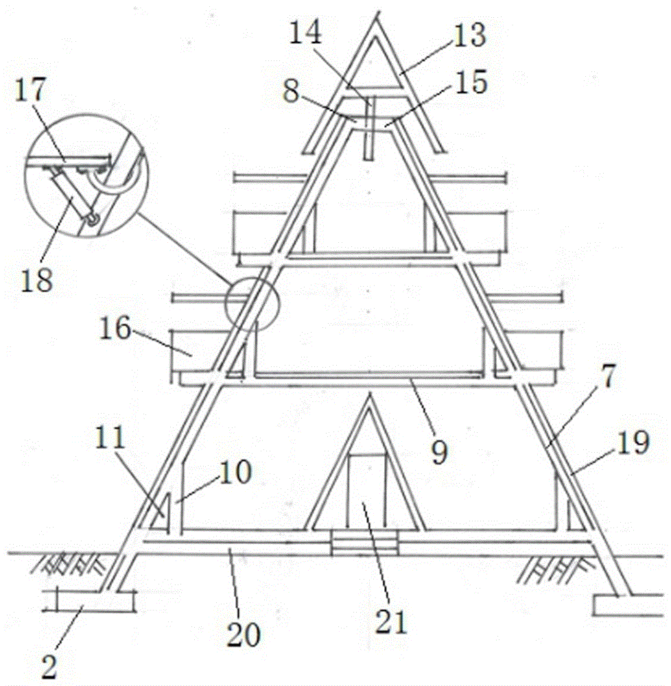 錐體山形智能建筑結(jié)構(gòu)的制作方法與工藝