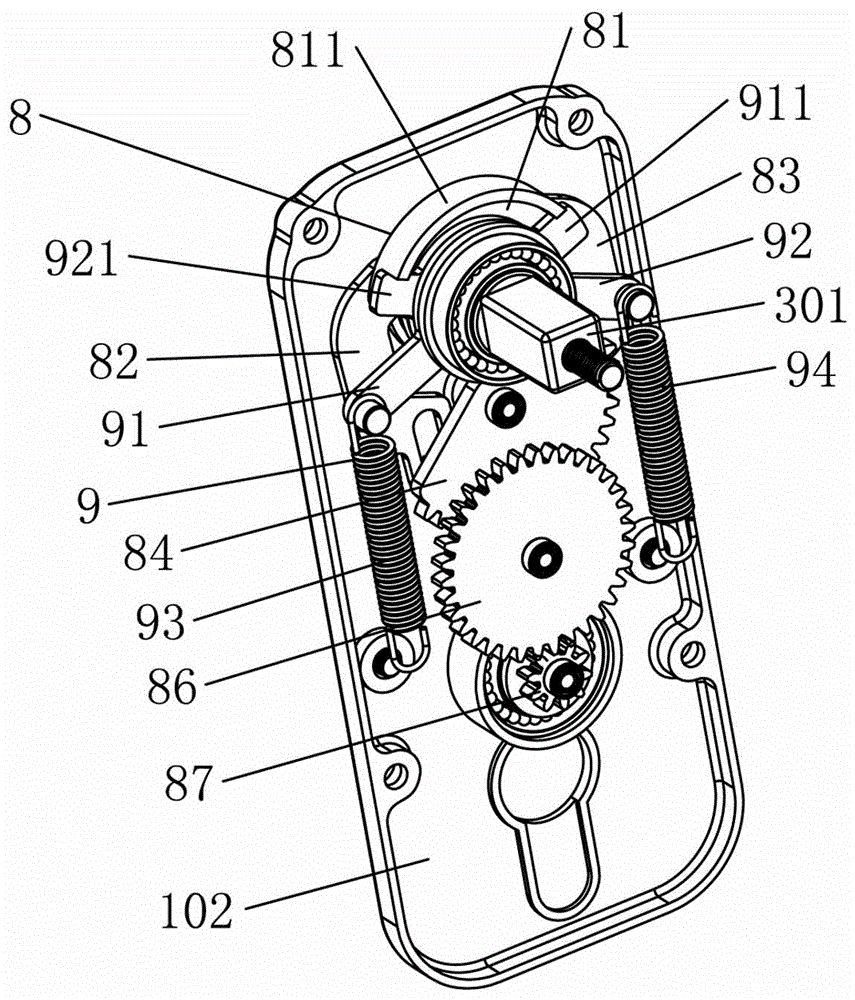 門鎖的執(zhí)手傳動機(jī)構(gòu)的制作方法與工藝