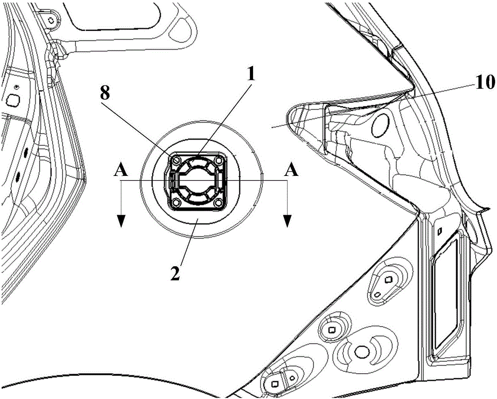 一種汽車充電座結構總成及汽車的制作方法與工藝