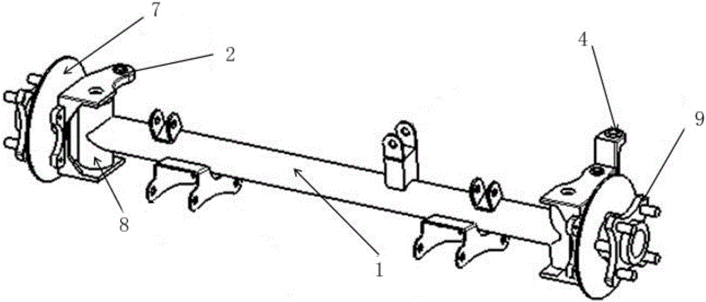 輕型前橋非獨(dú)立懸掛電動(dòng)車(chē)的轉(zhuǎn)向裝置的制作方法