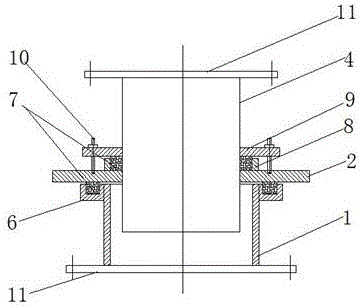 一种烧结机风箱支管非柔性补偿器的制作方法与工艺