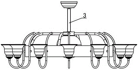 一種具備共用懸吊系統(tǒng)的風扇燈的制作方法與工藝
