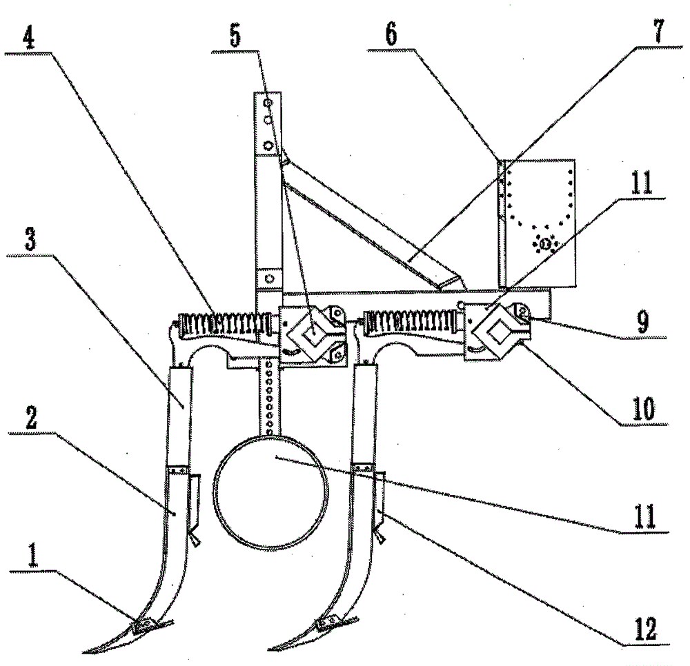 一種自激振動(dòng)深松施肥機(jī)的制作方法與工藝