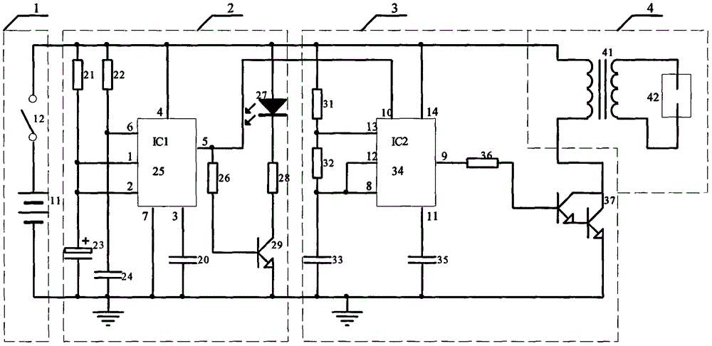 衣柜電子殺菌防蛀電路的制作方法與工藝