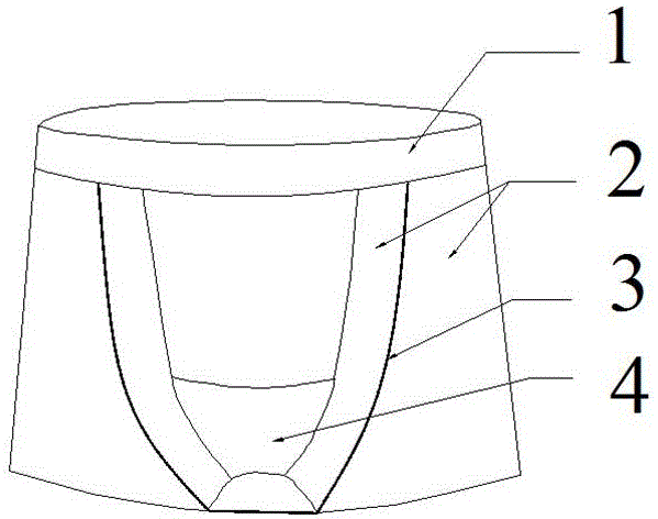 一种舒爽透气的男士内裤的制作方法与工艺