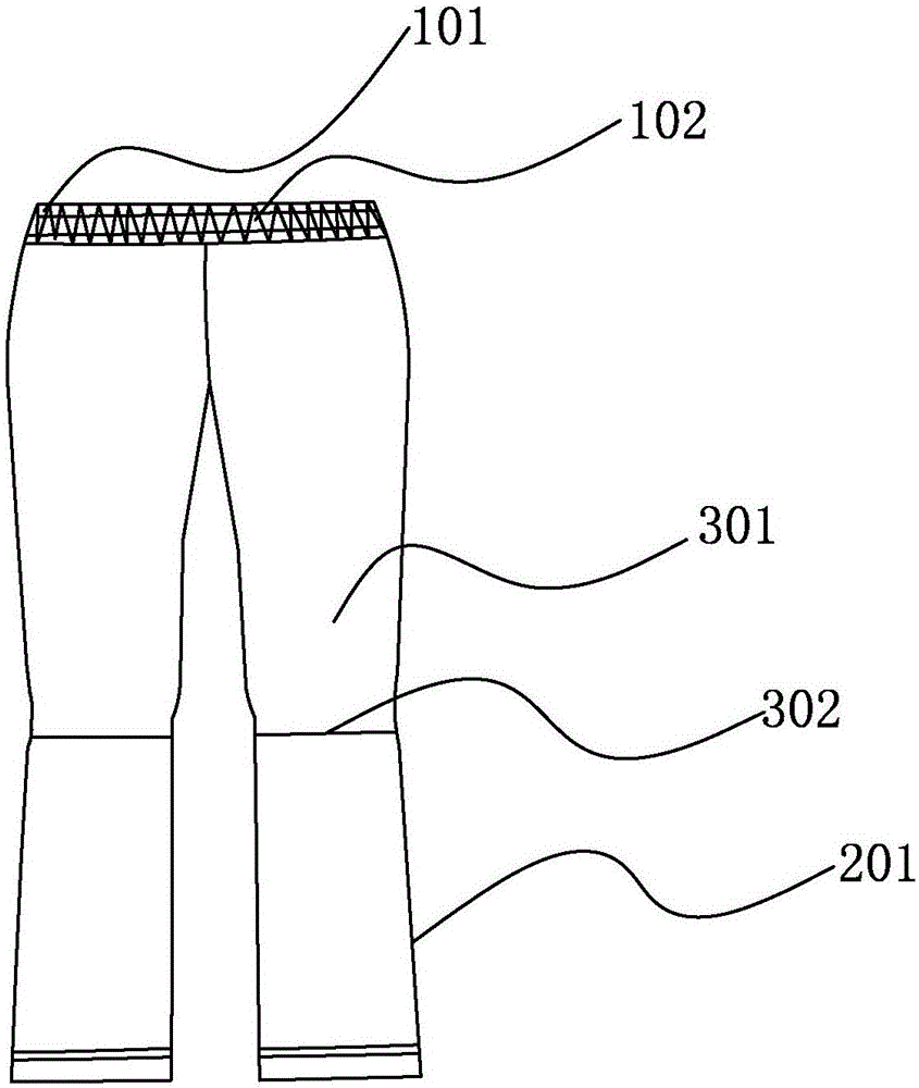 一種兒童彈力速干長褲的制作方法與工藝