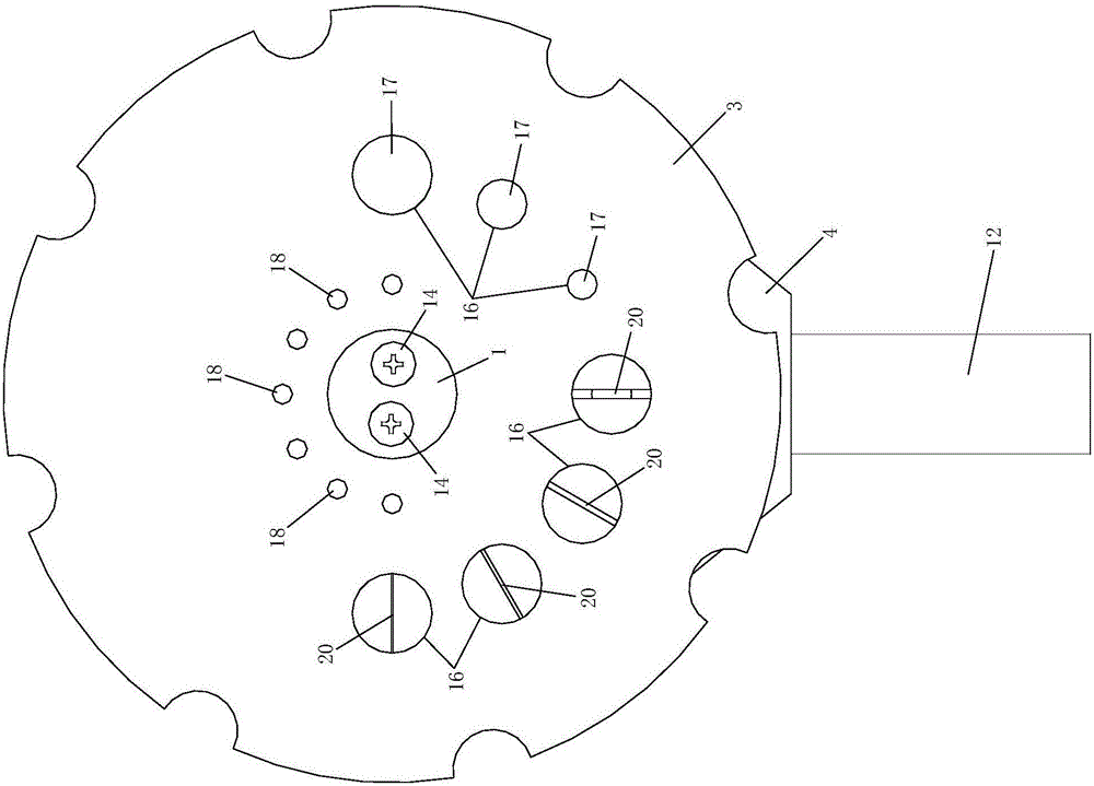 一種帶通光旋轉(zhuǎn)盤的激光功率計(jì)探頭的制作方法與工藝