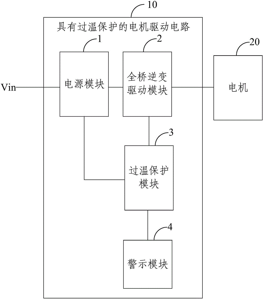 具有过温保护的电机驱动电路的制作方法与工艺