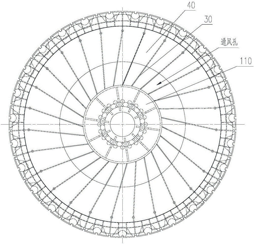 一種通風(fēng)可調(diào)式水輪發(fā)電機(jī)轉(zhuǎn)子支架的制作方法與工藝