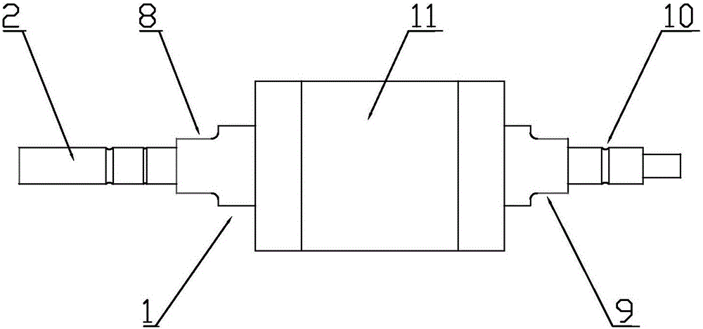 一種間斷滾絲電機軸的制作方法與工藝
